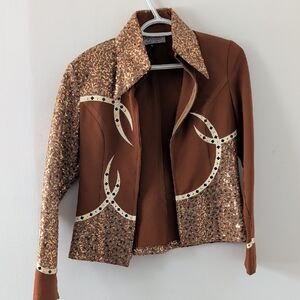 Brown Sequin Women's Jacket